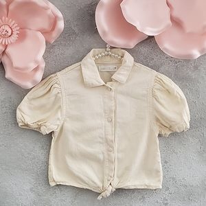 Zara short sleeve button down shirt